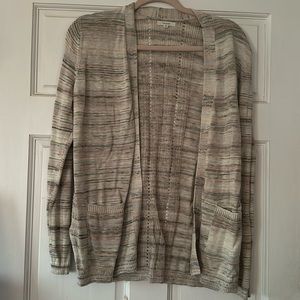 Maurices multi colored sweater with front pockets